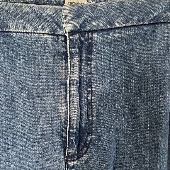 Asos Blue Denim Jeans Raw Hem Straight Leg Size 38"x25" NEW - Picture 4 of 5